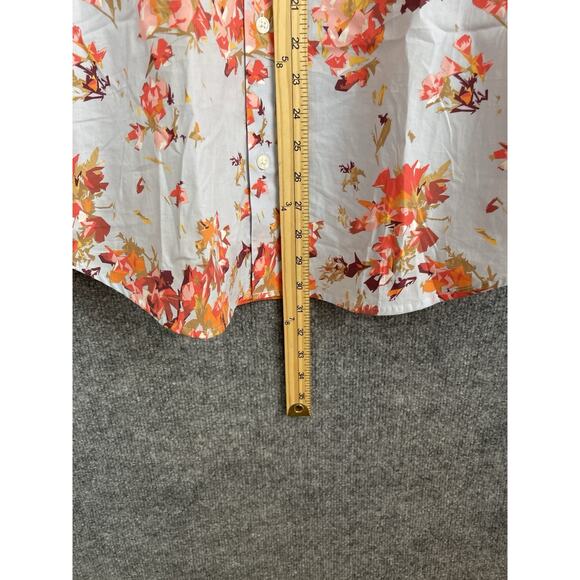 Perry Ellis Men's Large Long Sleeve Floral Print Button-Down Shirt - Picture 6 of 16